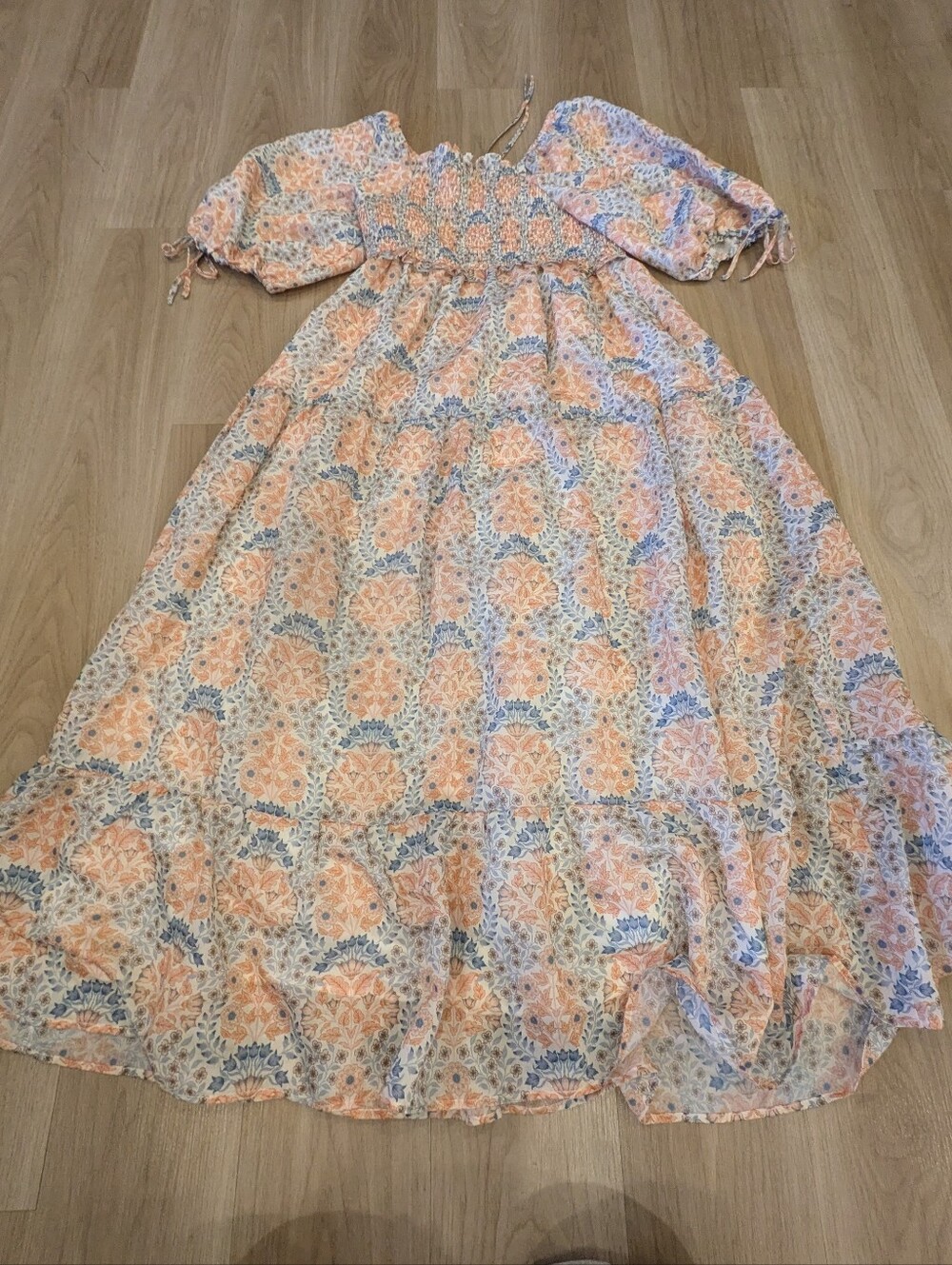 Ivy City Size Xl Cute Patterned Maxi Dress - Picture 8 of 8